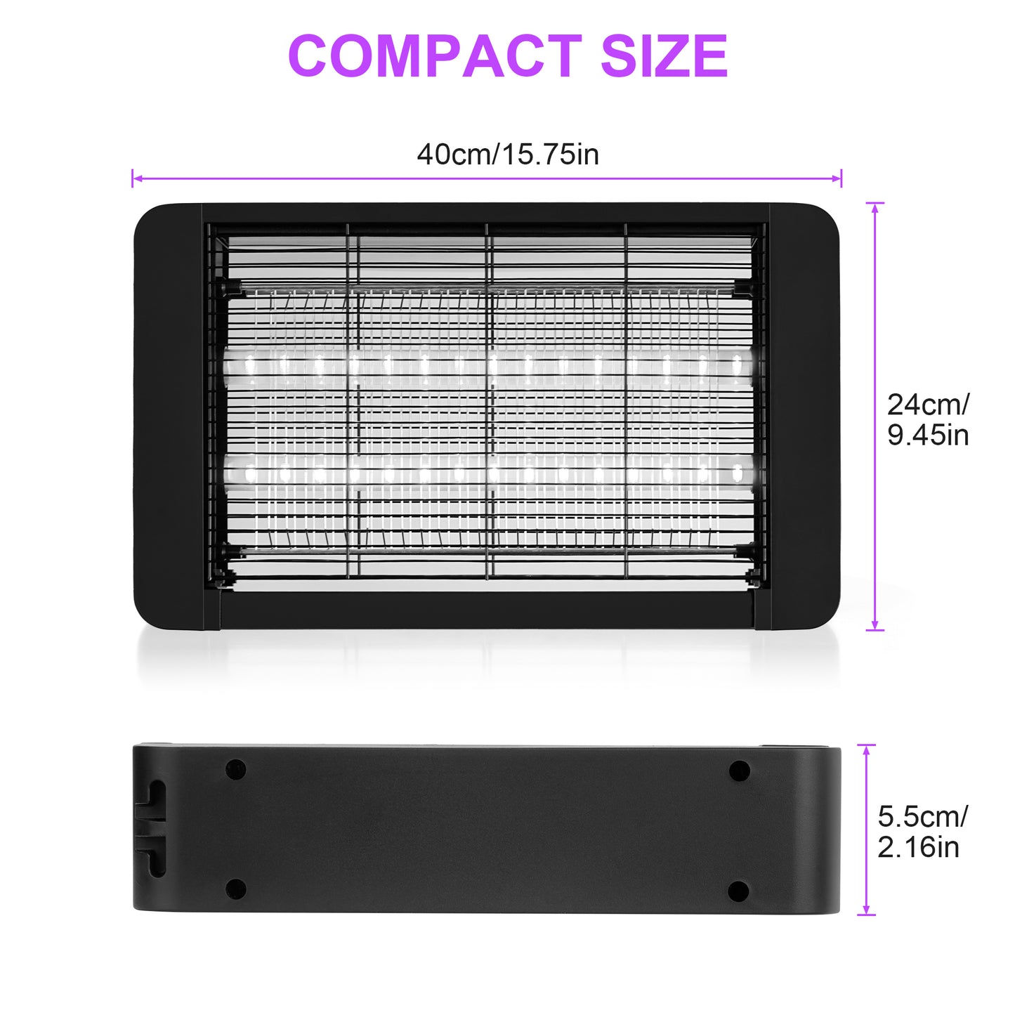 DJROLL Bug Zapper for Outdoor and Indoor, Effective 4200V Electric Mosquito Zappers Killer Insect Killer, Waterproof Outdoor Insect Fly Pest Attractant Trap for Backyard, Home, Patio, Office
